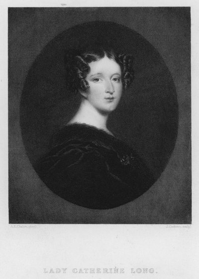 Leydi Catherine Uzun (gravür) by Alfred Edward (after) Chalon