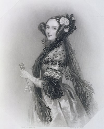 Augusta Ada King, Lovelace Kontesi (1815-52), 1852 by Alfred Edward Chalon