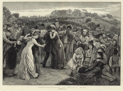 tatil zamanında Hampstead Heath by Alfred Edward Emslie