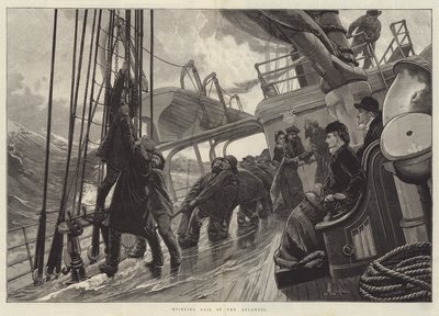 Atlantik'te Kaldırma Yelkeni by Alfred Edward Emslie