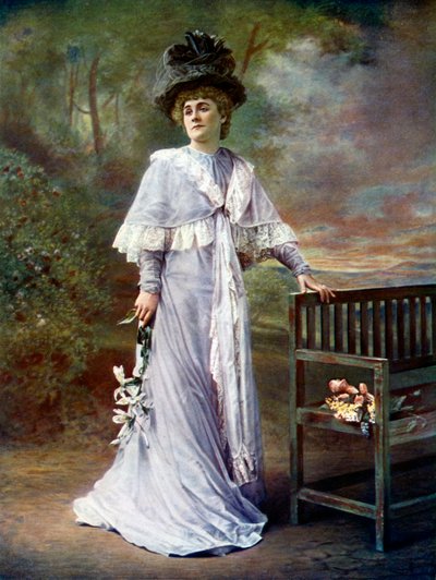 Kate Rorke 1866-1945, İngiliz aktris, 1899-1900. by Alfred Ellis