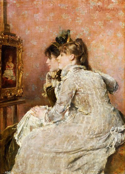 Portreye Hayranlık, 1879 by Alfred Emile Stevens