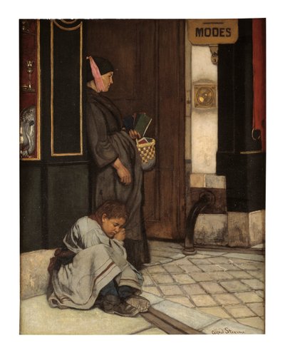 Tolere Edilen Dilencilik (tuval üzerine yağlıboya) by Alfred Emile Stevens