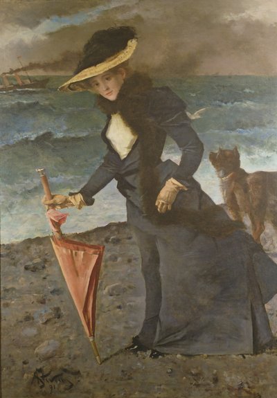 Deniz Kıyısında, 1891 by Alfred Emile Stevens