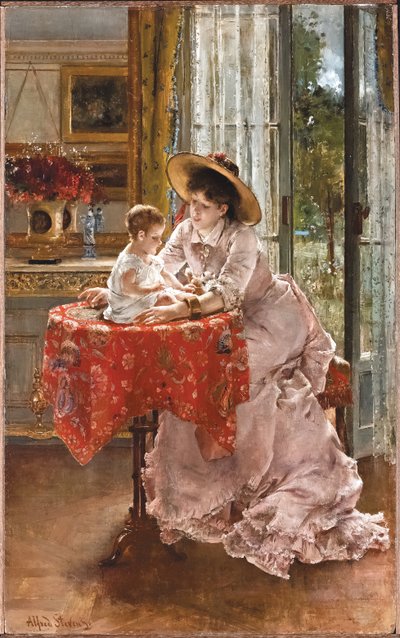 Memnun Anne, 1872 by Alfred Emile Stevens