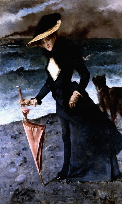 Fırtına, 1891 by Alfred Emile Stevens