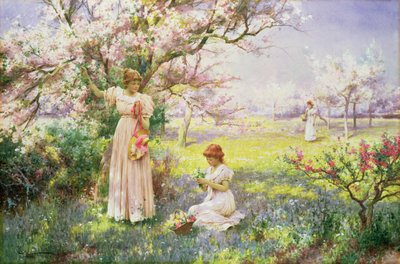 Bahar: Çiçek Toplama, 1898 by Alfred Glendening