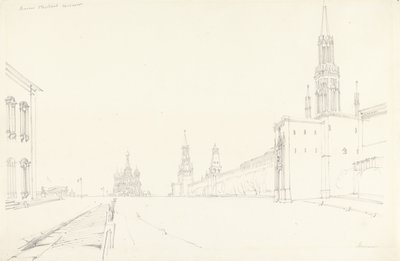 Moskova, 1827 (kağıt üzerinde grafit) by Alfred Gomersal Vickers
