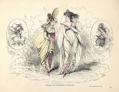 Fransız Devrimci döneminde Merveilleuses by Alfred Grevin