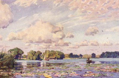 Barton Geniş, Norfolk by Alfred Heaton Cooper