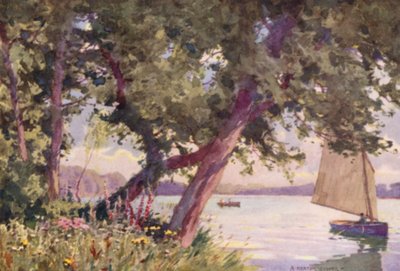 Fritton Gölü, Suffolk, Bir Yaz Sabahı by Alfred Heaton Cooper