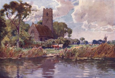 Irstead Kilisesi, Norfolk by Alfred Heaton Cooper