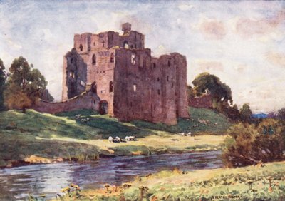 Göller Bölgesi: Brougham Kalesi, Penrith (renkli litografi) by Alfred Heaton Cooper