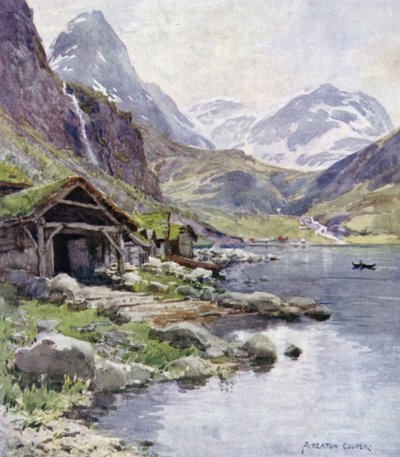 Meraak, Geiranger Fjord  by Alfred Heaton Cooper