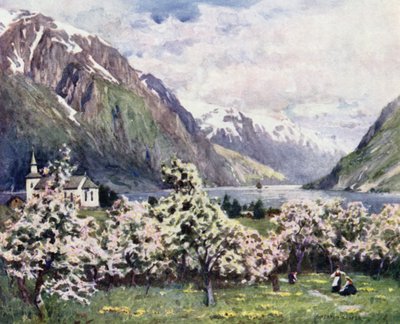 Oode, Hardanger Fjord  by Alfred Heaton Cooper