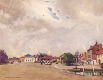 Swaffham Pazar Yeri, Norfolk by Alfred Heaton Cooper