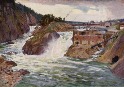 The Trollhattan Falls  by Alfred Heaton Cooper