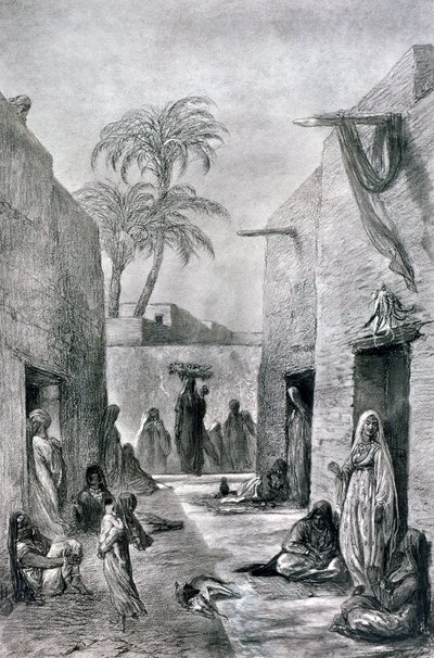 Almees Sokağı Mısırlı dans eden kızlar, Mısır, 1872 by Alfred Henri Darjou