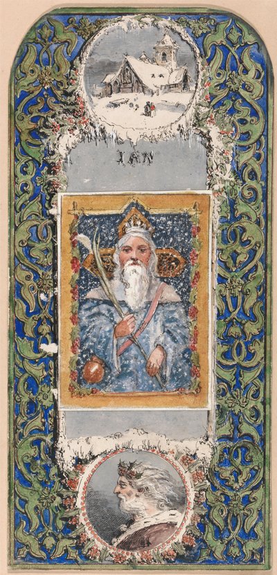 Takvim Tasarımı - Ocak by Alfred Henry Forrester