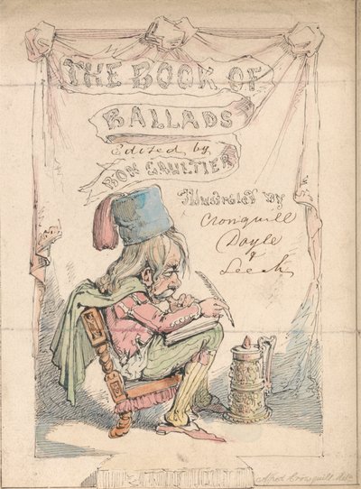'Book of Ballads' (Bon Gaultier) için Orijinal Ön Parça by Alfred Henry Forrester
