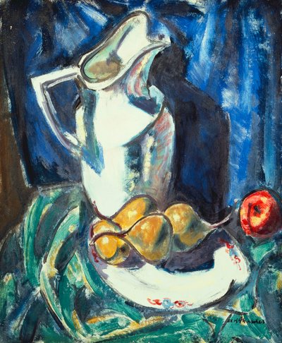 Beyaz Sürahi ve Meyveli Natürmort, by Alfred Henry Maurer