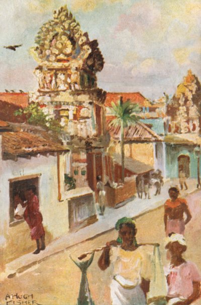 Hindu Tapınakları, Kolombo by Alfred Hugh Fisher