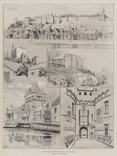 Pitoresk Fransa, Touraine Şatosu by Alfred Hugh Fisher