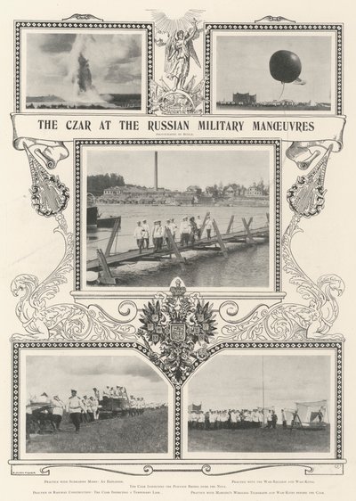 Rus Askeri Manevralarında Çar by Alfred Hugh Fisher