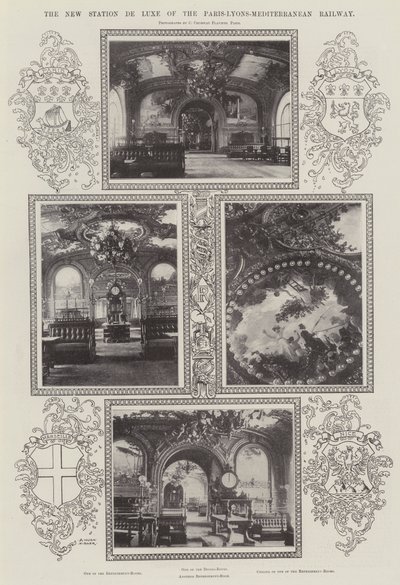 Paris-Lyons-Akdeniz Demiryolunun Yeni İstasyonu De Luxe by Alfred Hugh Fisher