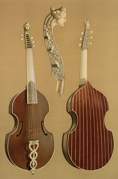 Viola da Gamba veya bas viol, Joachim Tielke (1641-1719) Hamburg, 1701, 