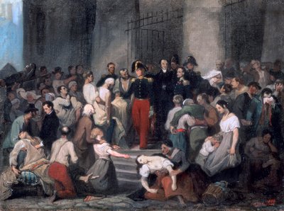 Orleans Dükü ..Kolera Salgını Sırasında, c1830 by Alfred Johannot