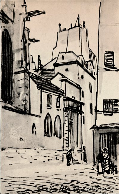 "Rue des Barres", 1915 by Alfred Latour