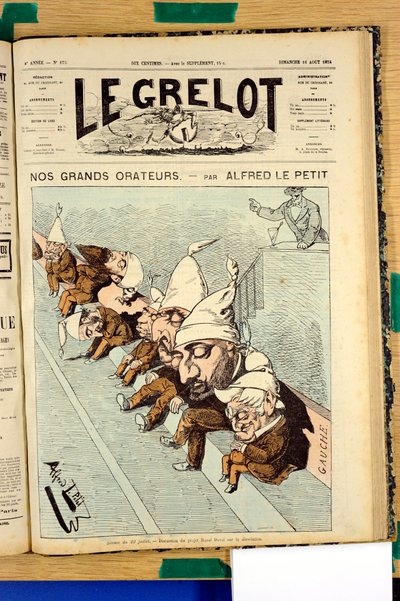 “Le Grelot” Kapağı, Sayı 175, Renklerde Hiciv by Alfred Le Petit