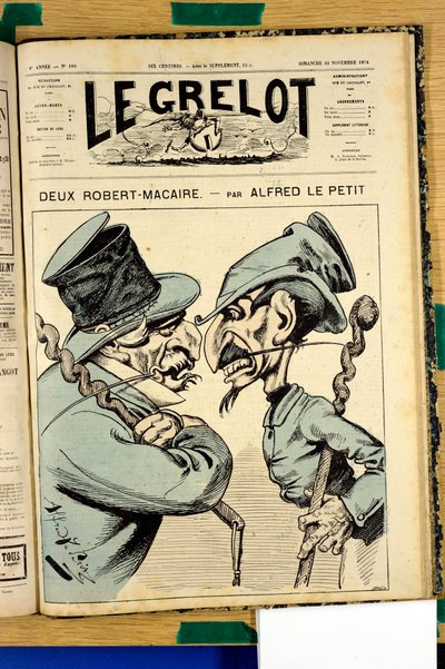 “Le Grelot”un Kapağı, 189 numara, Renklerde Hiciv by Alfred Le Petit