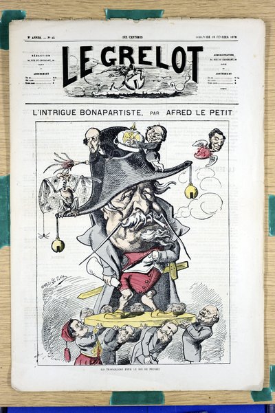 “Le Grelot”un kapağı, 45 numara, Satirique en Couleurs by Alfred Le Petit