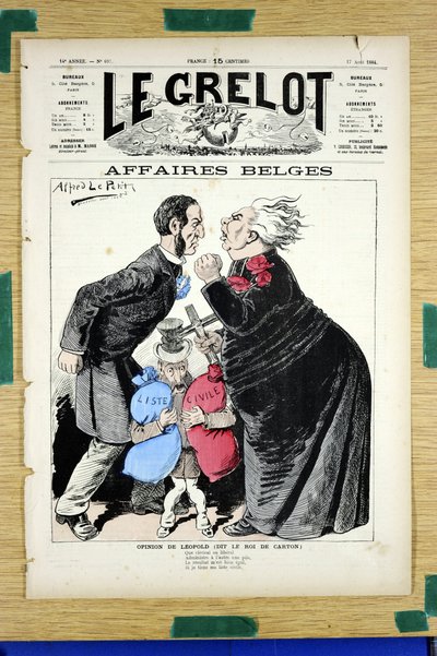 “Le Grelot”, 697 Numaralı Kapak, Renkli Hiciv by Alfred Le Petit