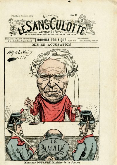 “Le Sans-Panlotte”, 10 numara, Renkli Hicivli Kapak by Alfred Le Petit