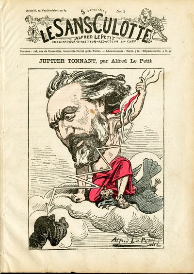 “The Sans-Panties”” 2 Numaralı Kapak, Renklerde Hiciv by Alfred Le Petit