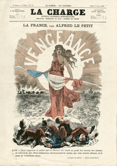 La Charge (1870), 18 numara, Renkli Hiciv by Alfred Le Petit