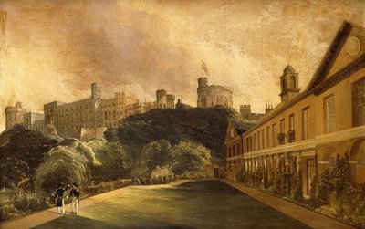 Traver's College'dan Windsor Kalesi'nden Bir Görünüm, by Alfred Montague