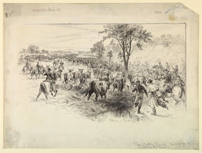 Konfederasyon Süvarileri Tarafından Sığır Baskını by Alfred R. Waud
