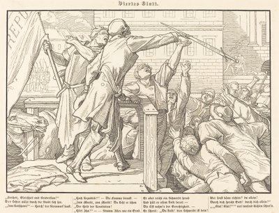 Ayrıca bir Ölüm Dansı IV by Alfred Rethel