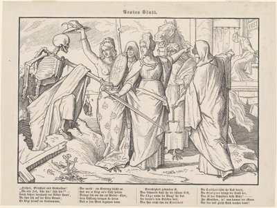 Ayrıca bir Ölüm Dansı I by Alfred Rethel