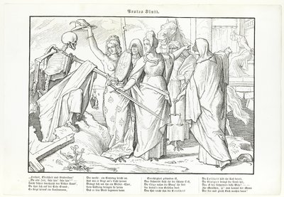 Ayrıca bir ölüm dansı, plaka I by Alfred Rethel