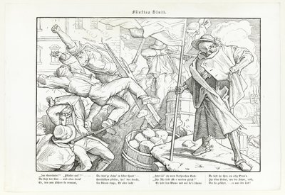 Ayrıca bir ölüm dansı, plaka V by Alfred Rethel