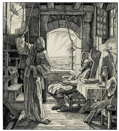 Arkadaş olarak ölüm, 1851. by Alfred Rethel