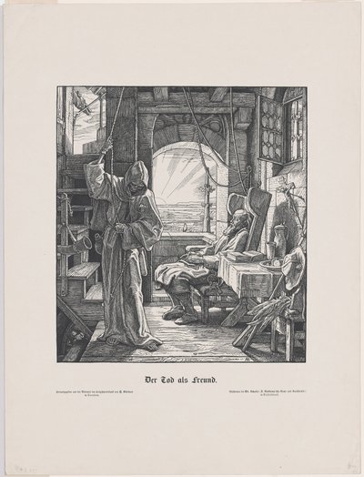 Arkadaş olarak ölüm by Alfred Rethel