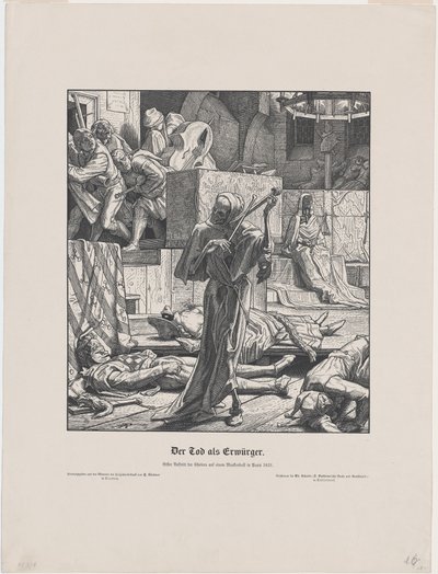 Arkadaş olarak ölüm by Alfred Rethel