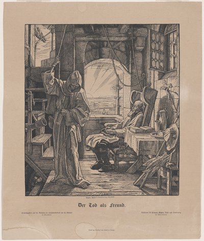 Arkadaş olarak ölüm by Alfred Rethel