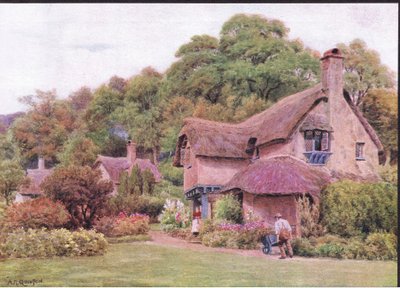 Almshouses, Selworthy Green, Somerset, Dent & Sons Limited tarafından yayınlanan The Cottages and the Village Life of Rural England